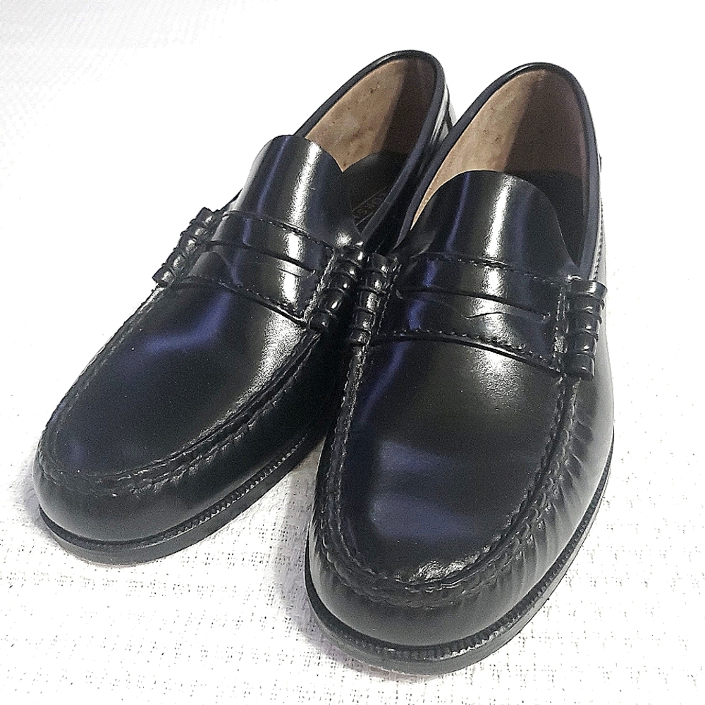 FLORSHEIM Black Leather Loafers Mens Size 8